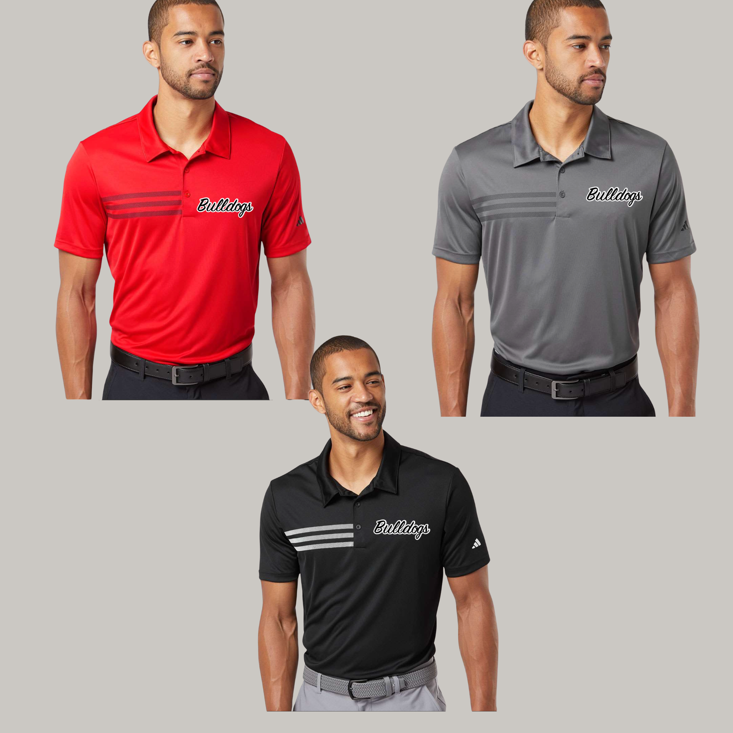 Men's 3-Stripes Chest Polo - A324