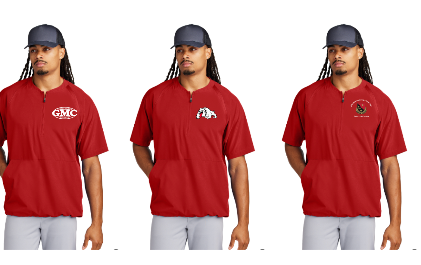 JST489 Sport-Tek® Repeat 1/2-Zip Short Sleeve Jacket