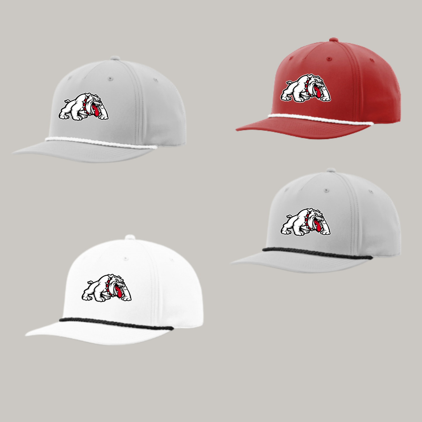 Richardson Golf Hat w/ Rope & Bulldog Patch