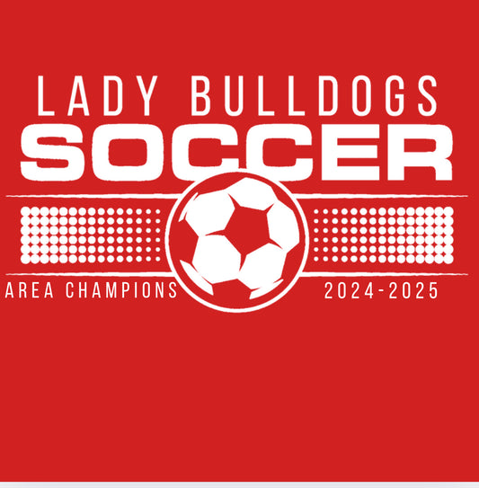 Lady Dogs Area Champions Soccer Shirt