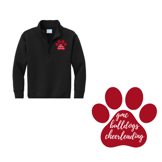REQUIRED PC quarter zip black pullover