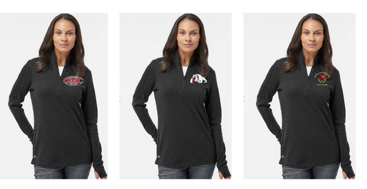 Adidas - Women's 3-Stripes Quarter-Zip Sweater - A555