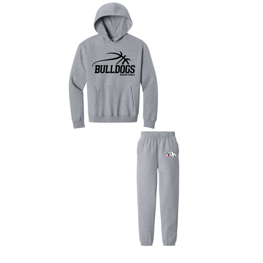 Hoodie/Sweatpants Set-All Gray