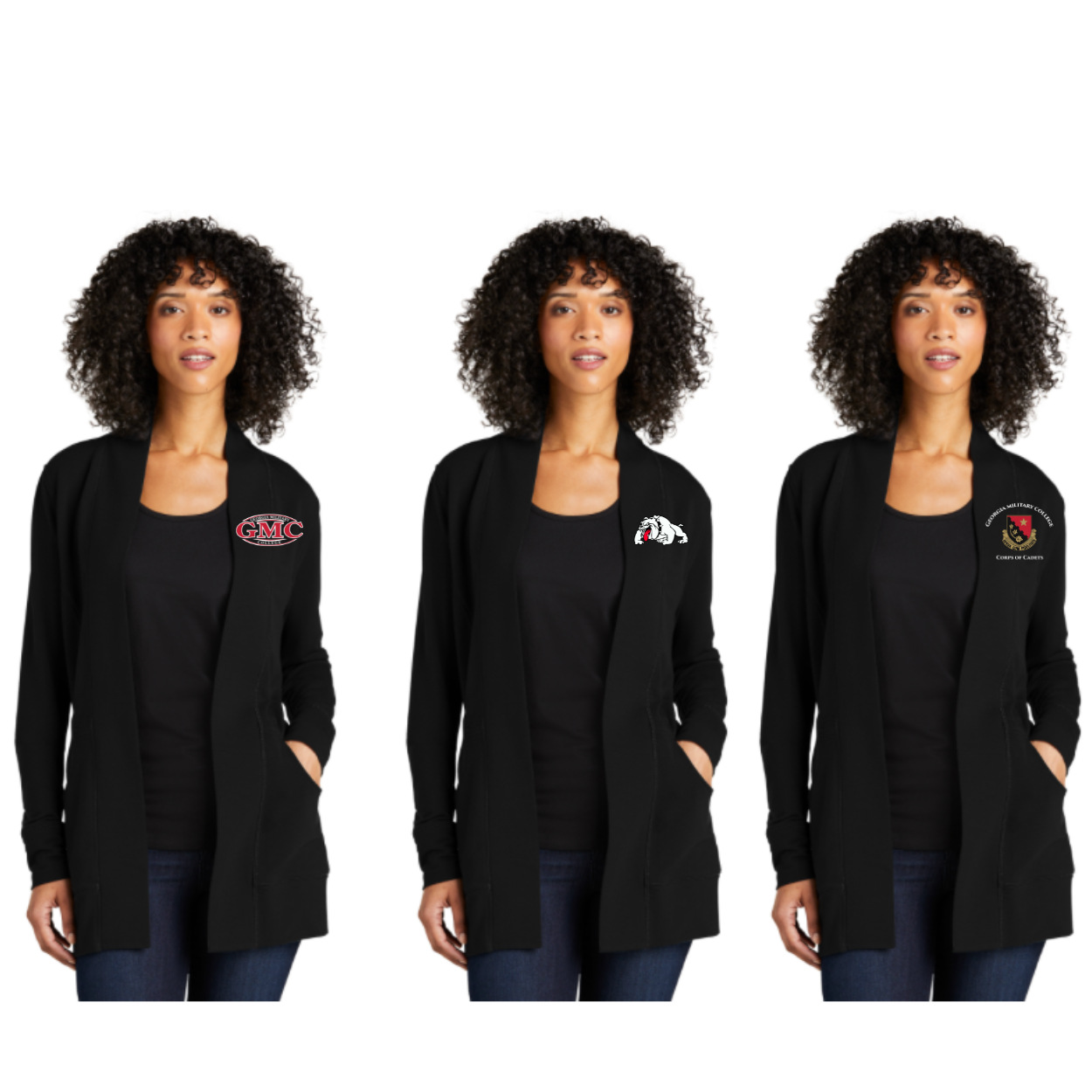 LK825 Port Authority® Women's Microterry Cardigan – Georgia Military ...