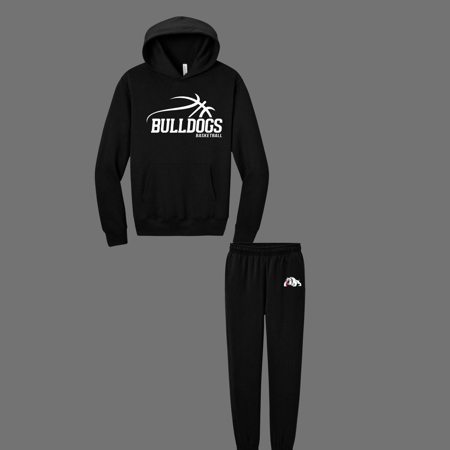 REQUIRED Hoodie/Sweatpants Set-All Black