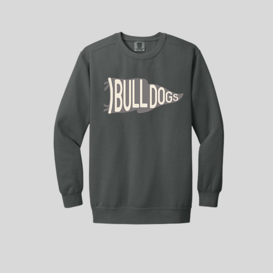 Bulldogs Flag Sweatshirt-Grey