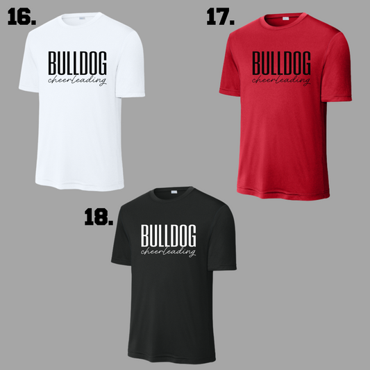 "Bulldogs Cheerleading"- Comfort Colors