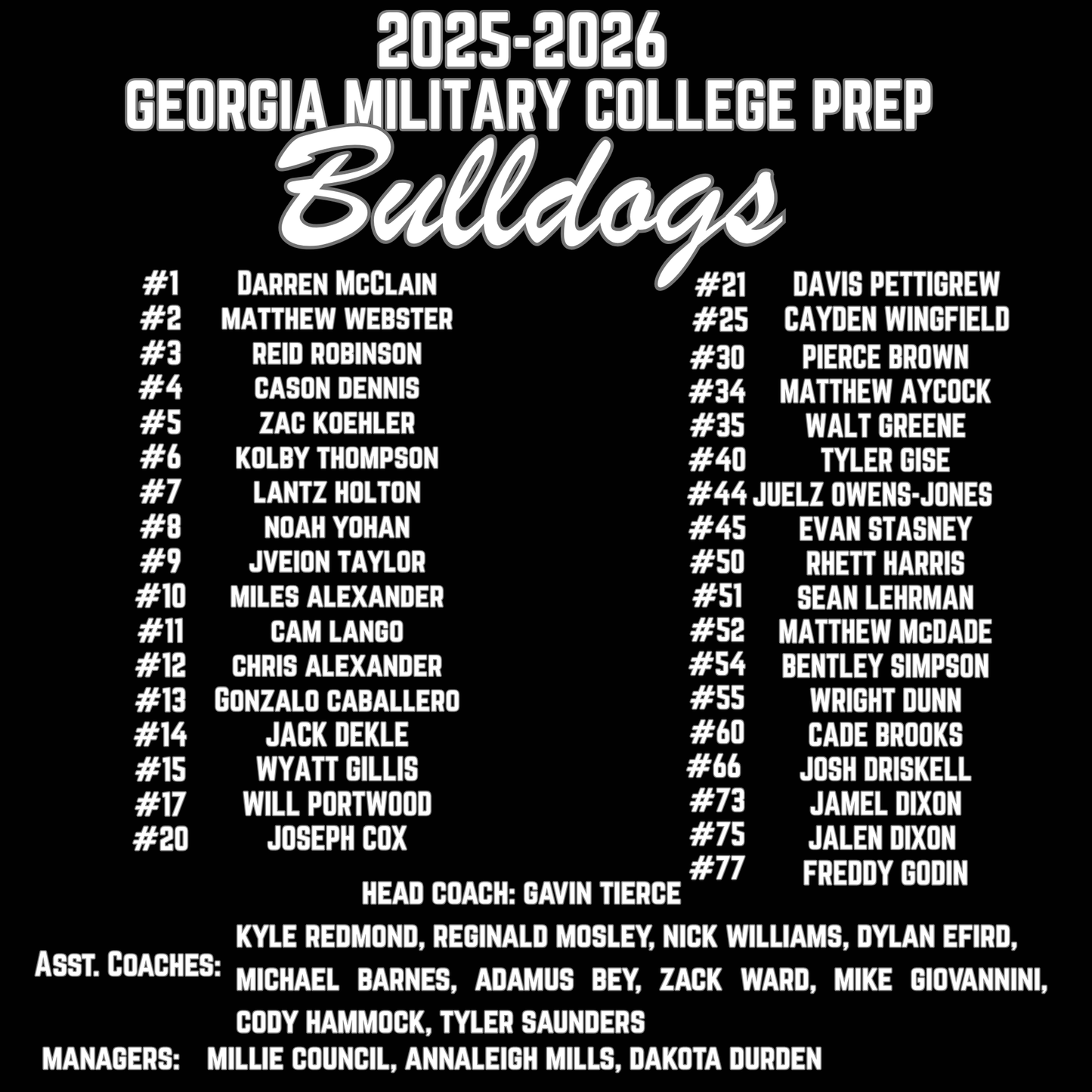 Bulldogs Football State 2025-2026